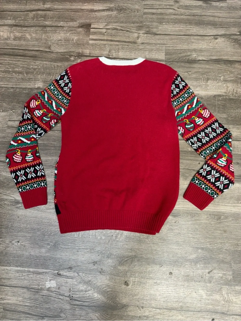 Holiday Novelty Knit Sweater - Green & Red